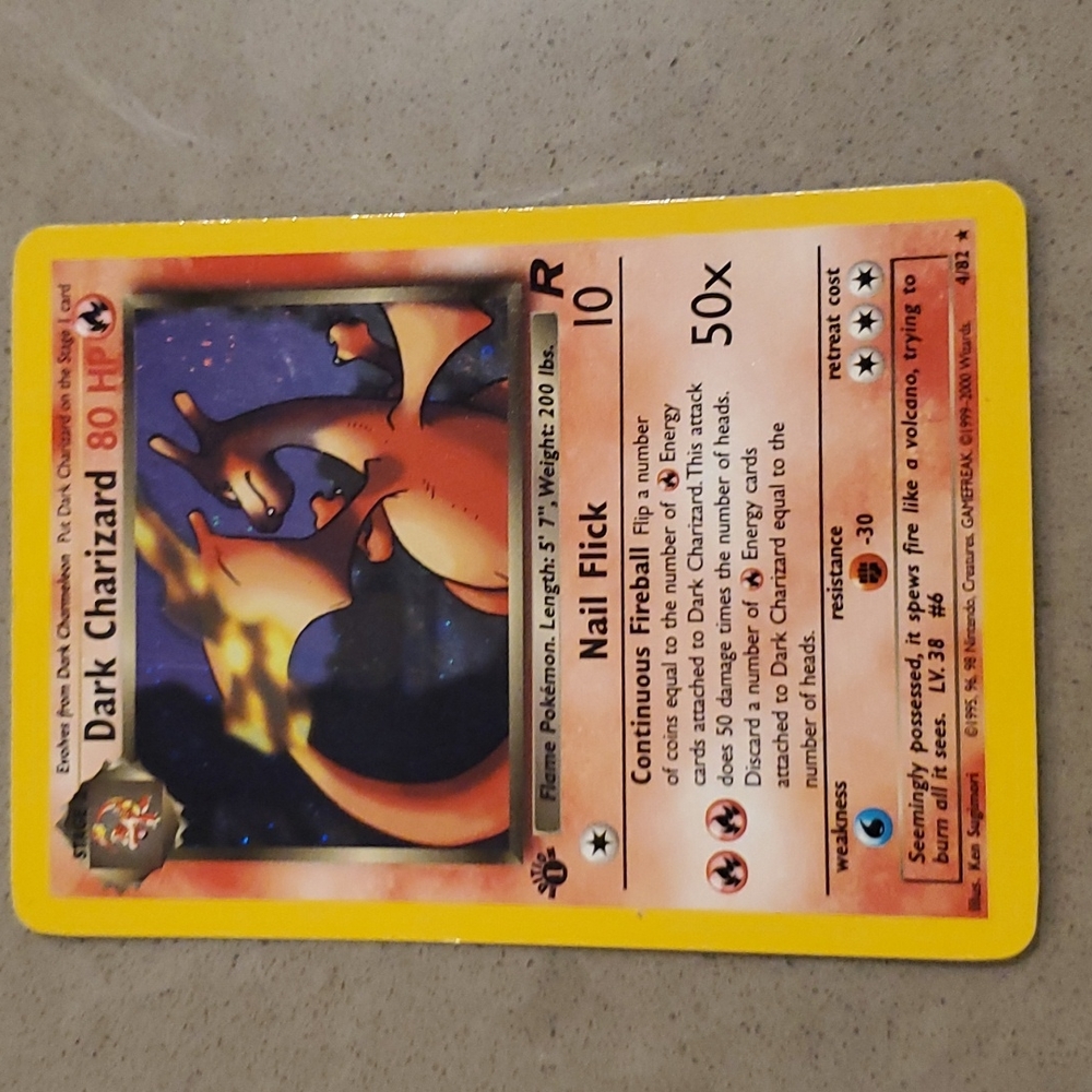 Dark Charizard holo 1st edition